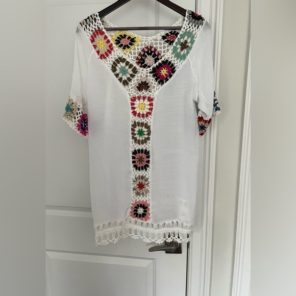 Flora Ashley handmade cover up Sz. S - Picture 1 of 5